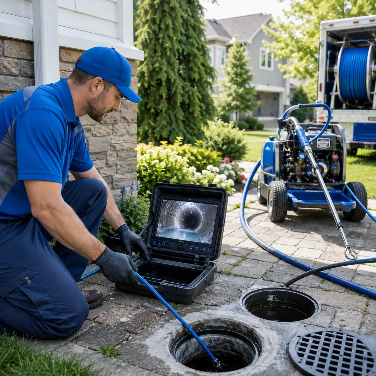 Outdoor drain cleaning professionals serving Aurora, IN
